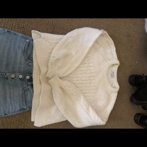 Madewell white sweater